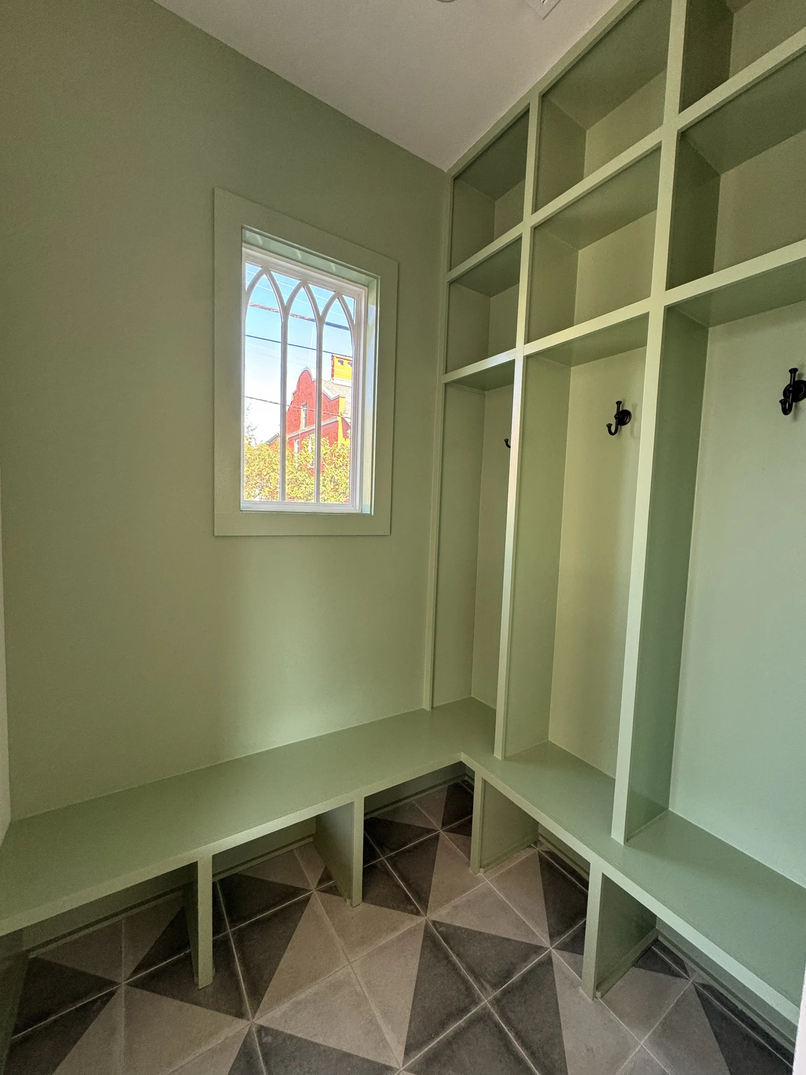 Freshly painted interior room